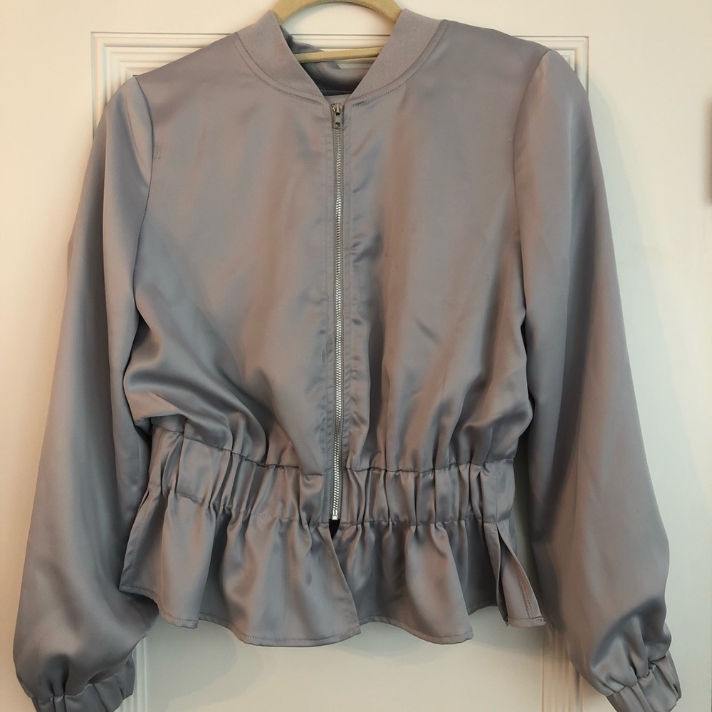 Light zip up jacket.